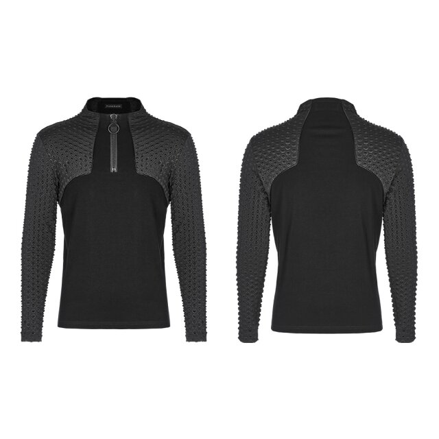 Punk Rave Cyber Tech-Wear Shirt Blackout XXL-3XL