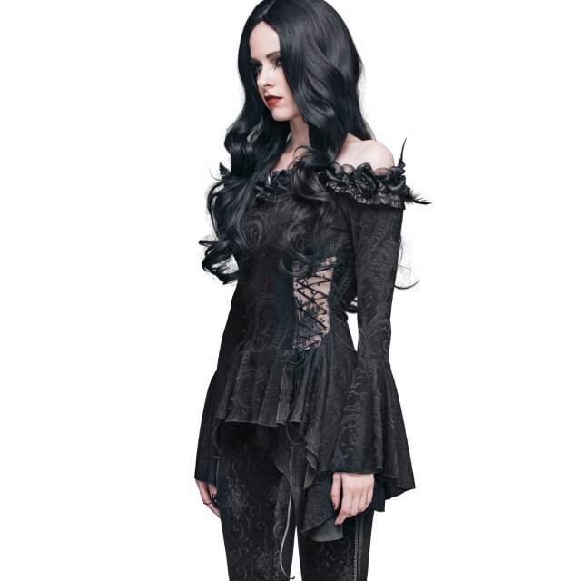 Dark Romantic Gothic Shirt Obsidian