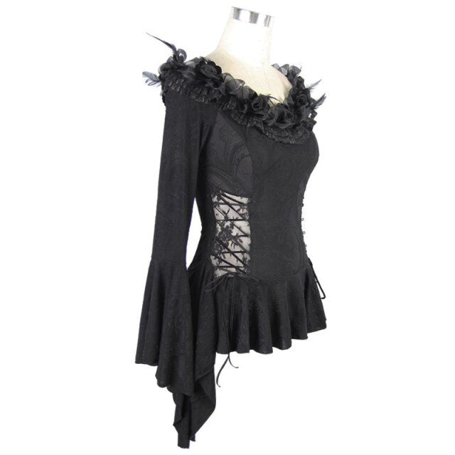Dark Romantic Gothic Shirt Obsidian