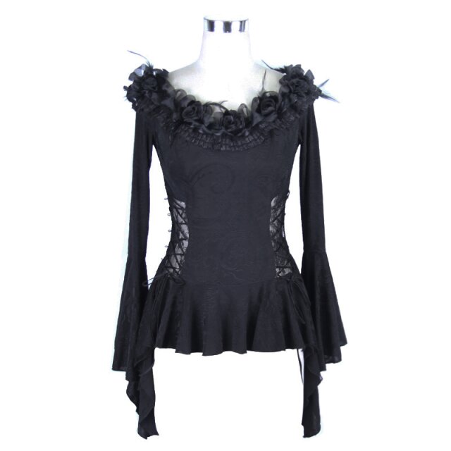 Dark Romantic Gothic Shirt Obsidian
