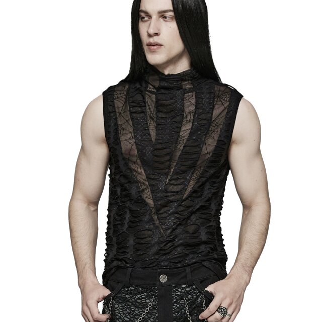 Punk Rave Tank Top Infection with Rips