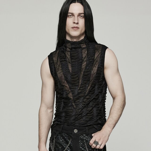 Punk Rave Tank Top Infection with Rips