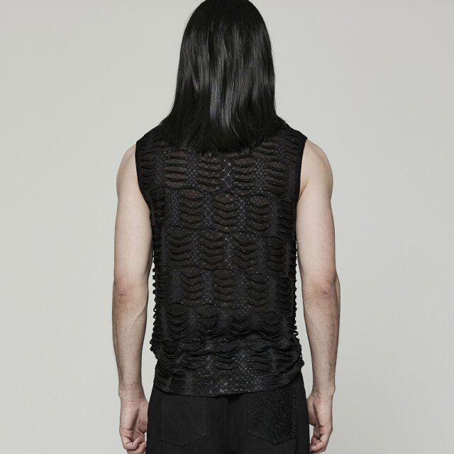 Punk Rave Tank Top Infection with Rips