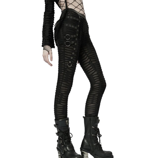 Punk Rave Fetzenleggings Heartless