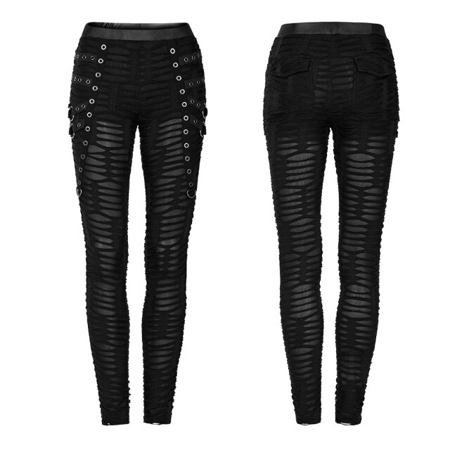 Punk Rave Fetzenleggings Heartless