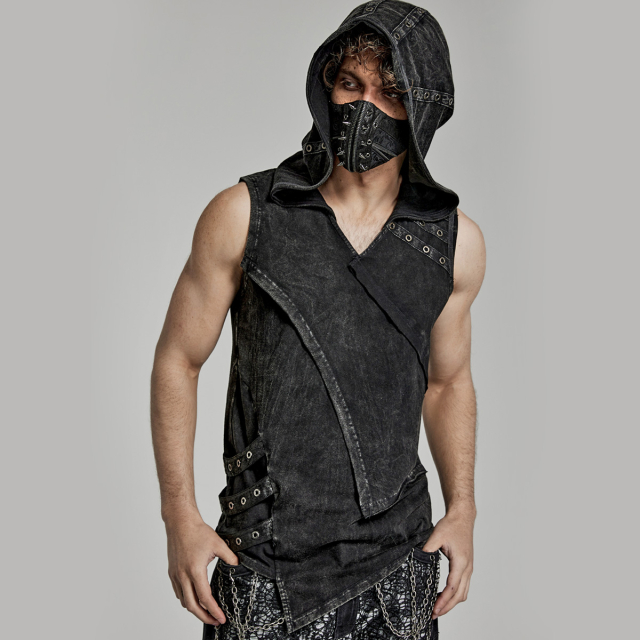 PUNK RAVE Hooded Tank Top Dungeon