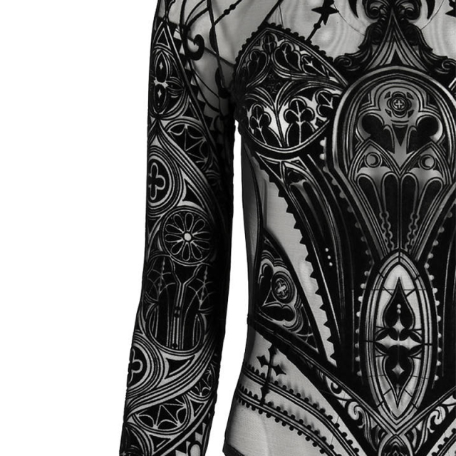 Restyle Mesh Bodysuit "Cathedral Corset"