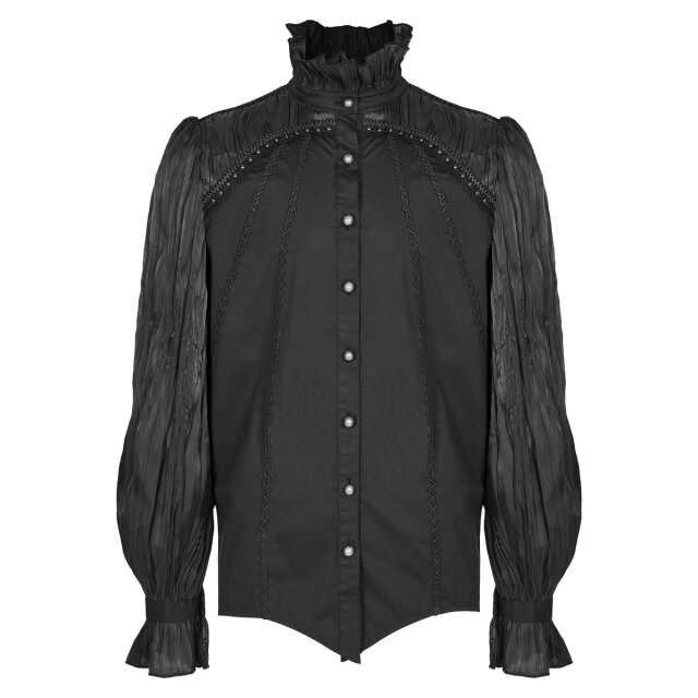 Victorian Goth Shirt Nosferatu with Bow Tie