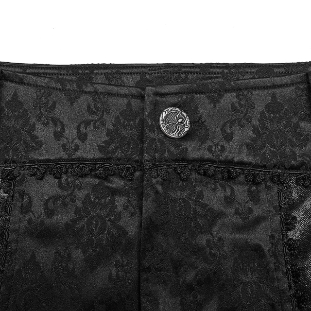 PUNK RAVE shiny brocade trousers Lord Byron