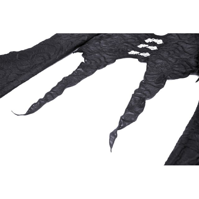 Bauchfreies Zipfel Fledermaus Top