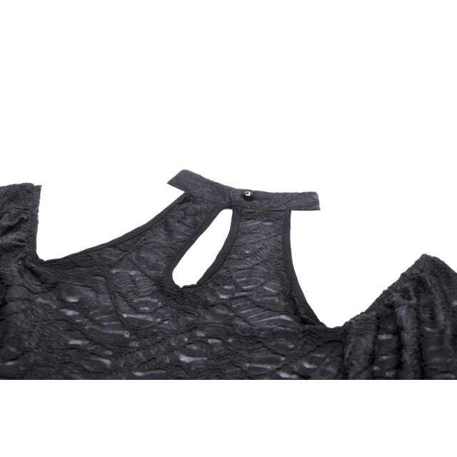 Bauchfreies Zipfel Fledermaus Top