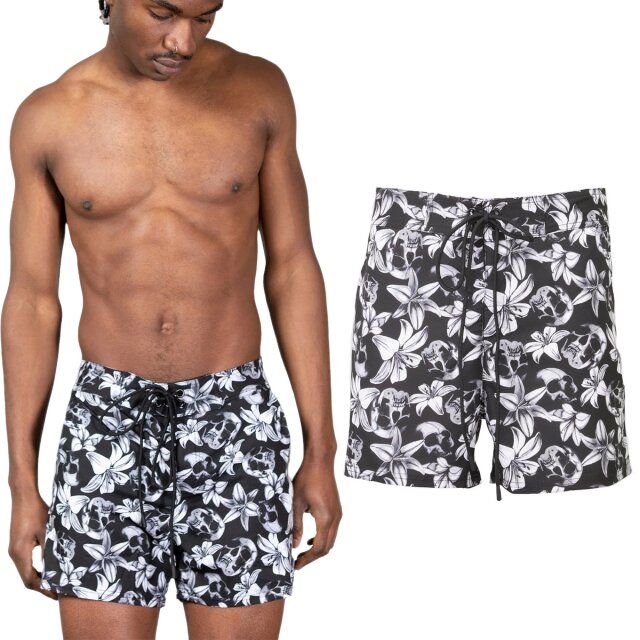 KILLSTAR Denarians Coin Badeshorts mit Hawaiianisch...