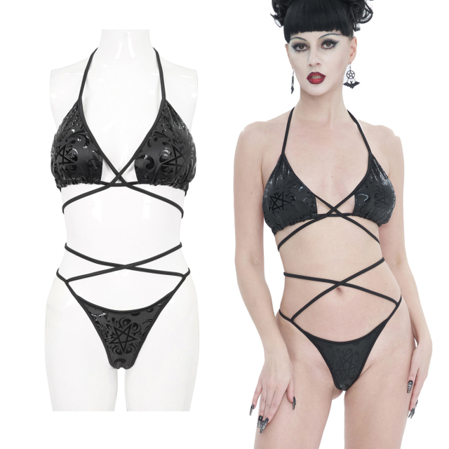 Knapper Devil Fashion Gothic Bikini (SST024) mit Rio-Slip...