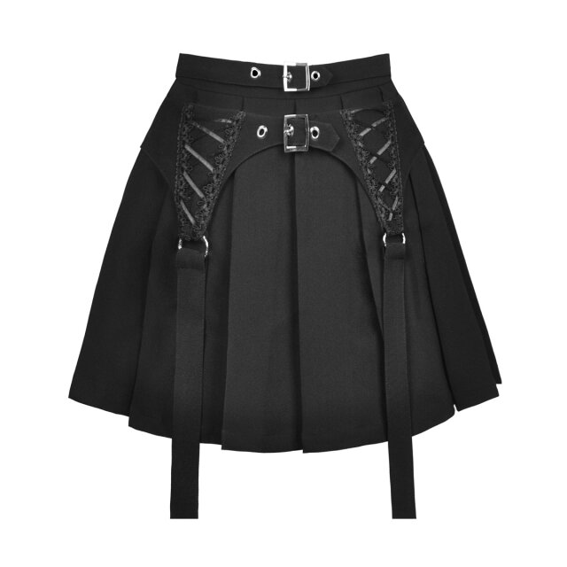 Gothic Pleated Mini Bat Brat