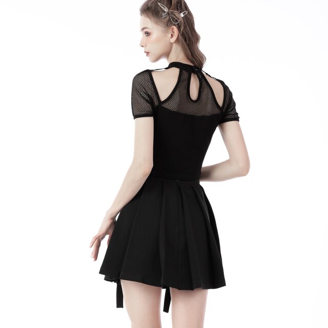 Gothic Pleated Mini Bat Brat