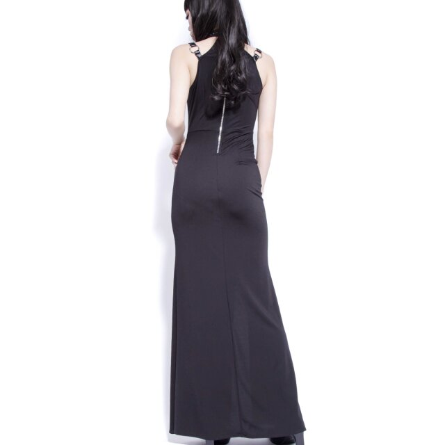 Langes Gothic Kleid Into Bliss mit Schnürung