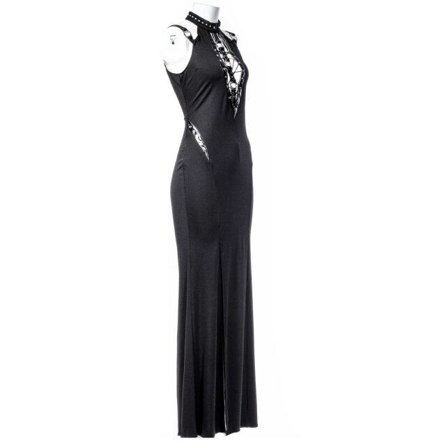 Langes Gothic Kleid Into Bliss mit Schnürung