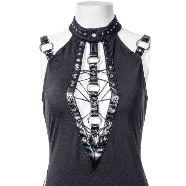 Langes Gothic Kleid Into Bliss mit Schnürung
