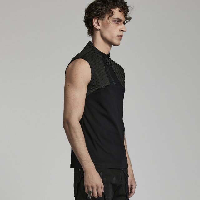 PUNK RAVE Cyber-Goth Tank Top Captain L/XL