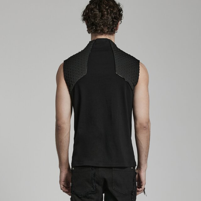 PUNK RAVE Cyber-Goth Tank Top Captain L/XL