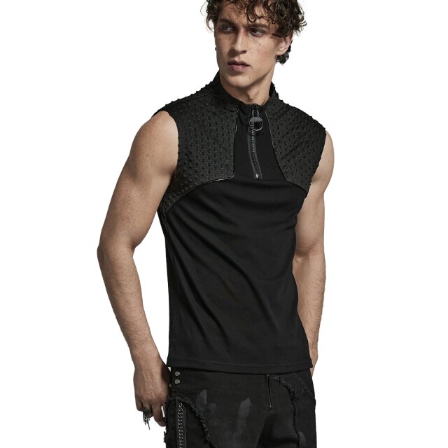 PUNK RAVE Cyber-Goth Tank Top Captain L/XL