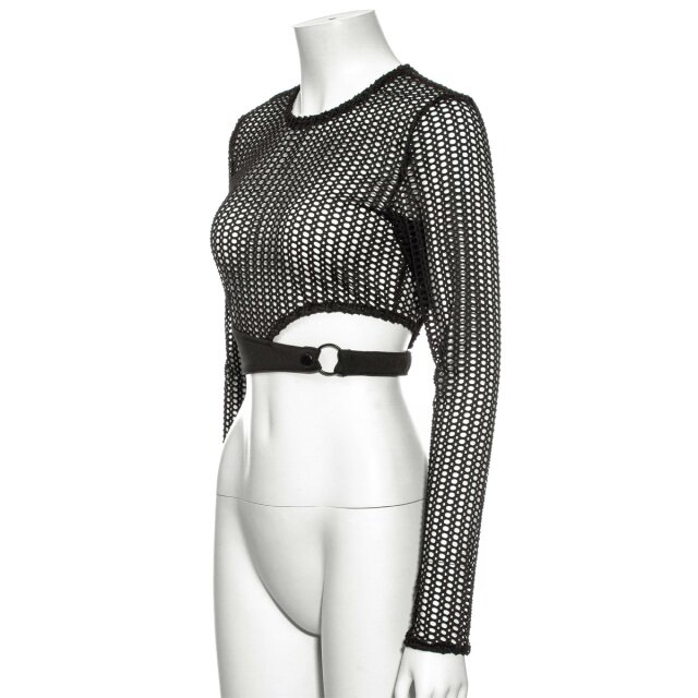 Punk Netz Crop Top Ruthless Raider