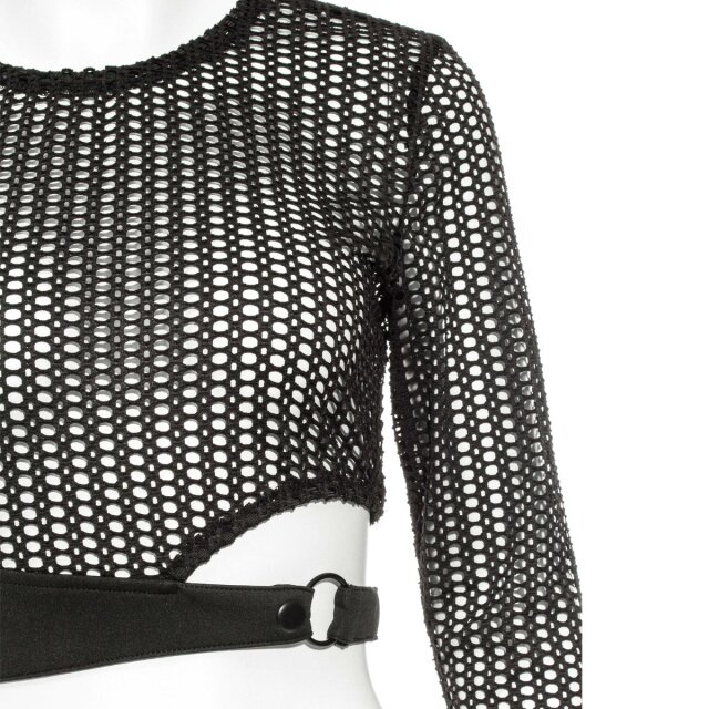 Punk Netz Crop Top Ruthless Raider