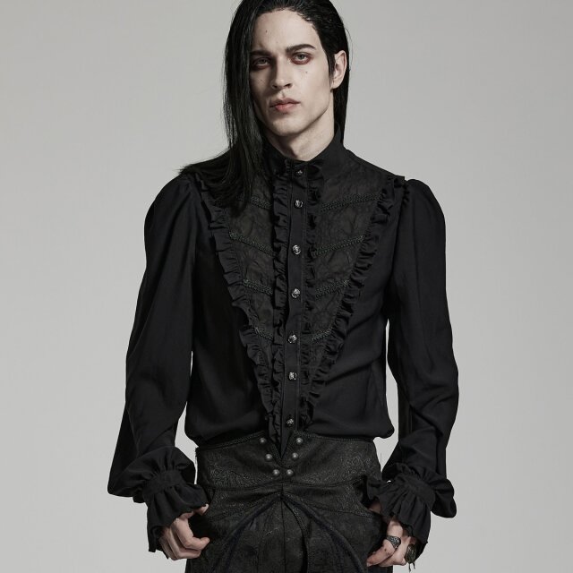 PUNK RAVE Victorian-Goth Hemd Moonlover
