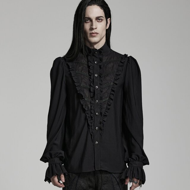 PUNK RAVE Victorian-Goth Hemd Moonlover