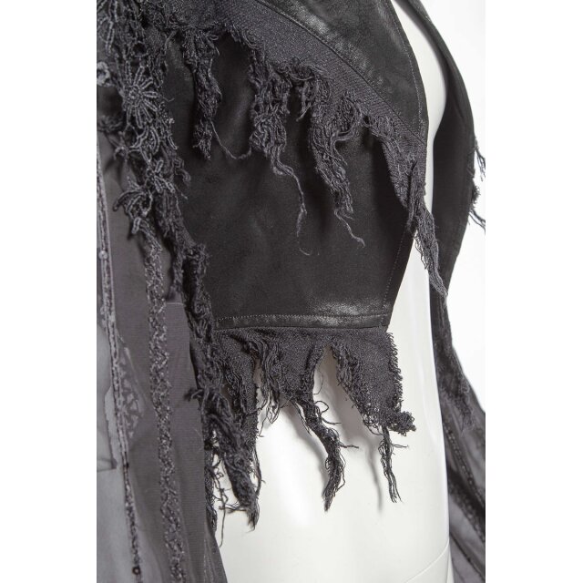 Langarm Bolero Forestmoon mit Spitzenornament L uni-schwarz