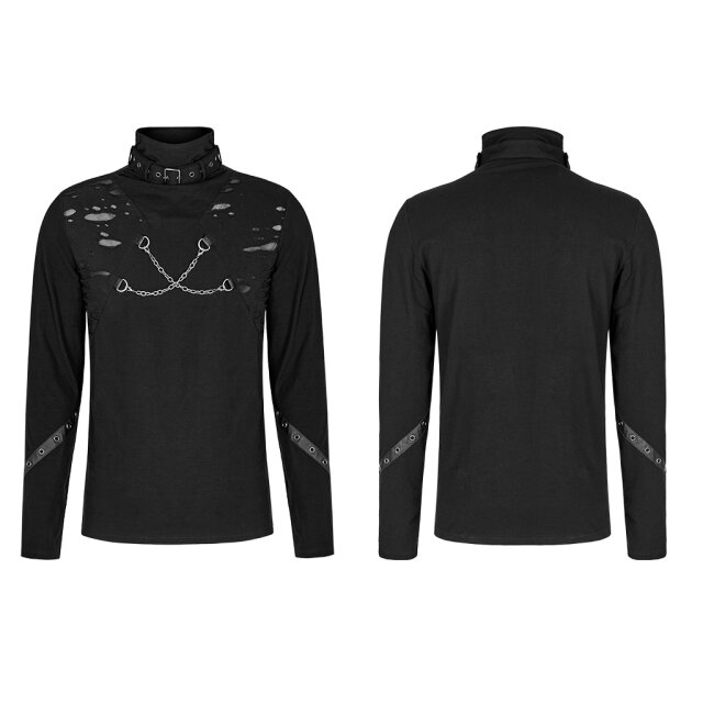 PUNK RAVE Longsleeve Battle Beast mit Ketten