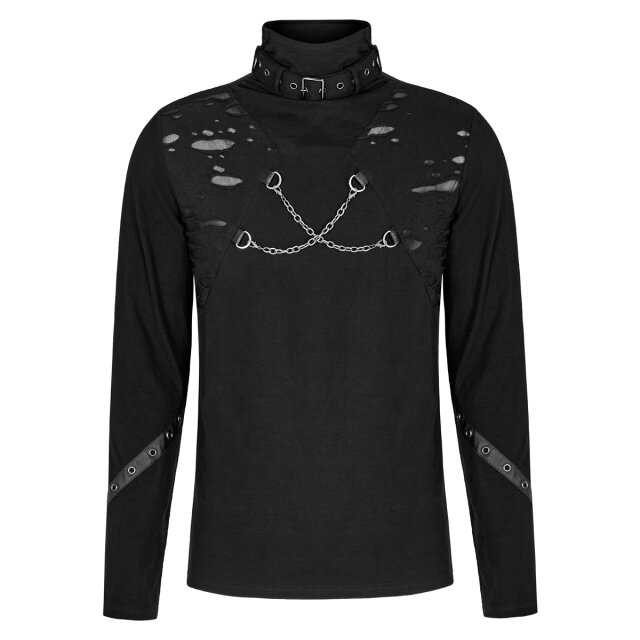 PUNK RAVE Longsleeve Battle Beast mit Ketten