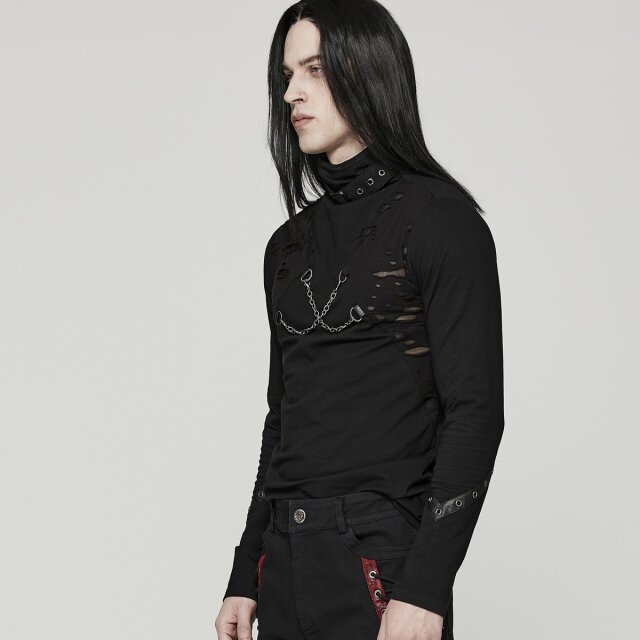 PUNK RAVE Longsleeve Battle Beast with chains