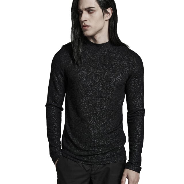 Punk Rave Longsleeve Nights Watch mit Ranken