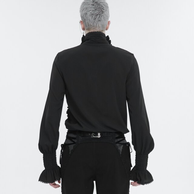 Devil Fashion Ruffle Shirt Astaroth in White or Black