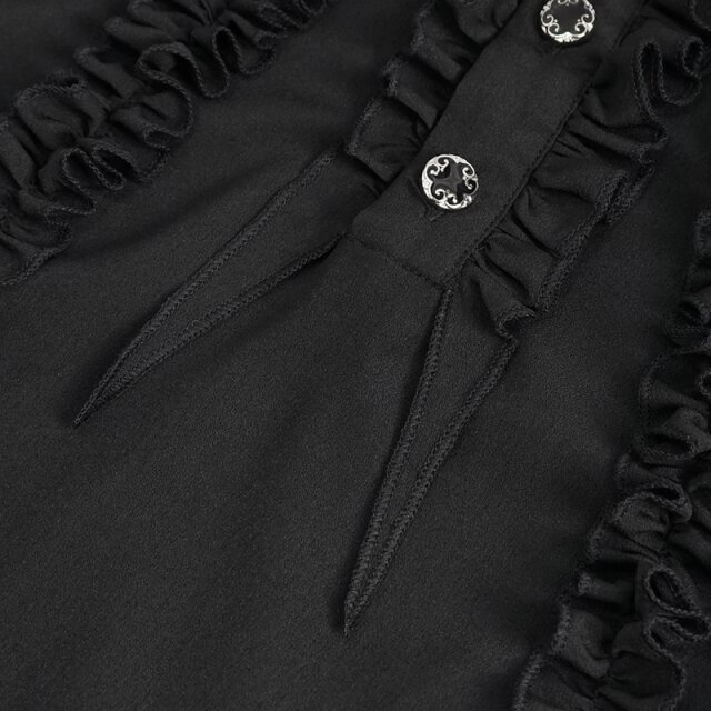 Devil Fashion Ruffle Shirt Astaroth in White or Black