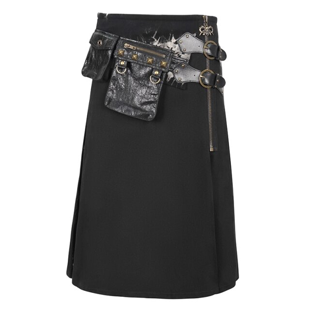 Devil Fashion Kilt Helms Klamm mit Lack-Taschen M