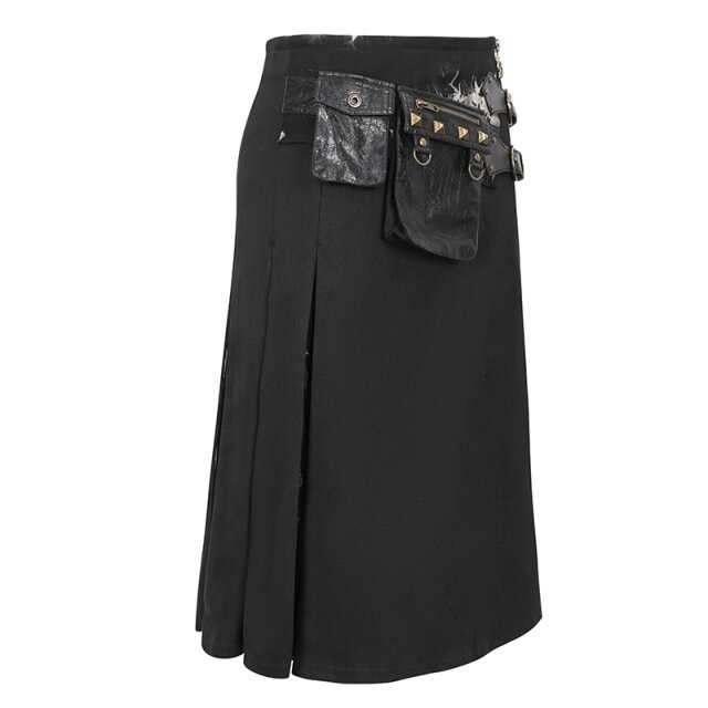 Devil Fashion Kilt Helms Klamm mit Lack-Taschen M