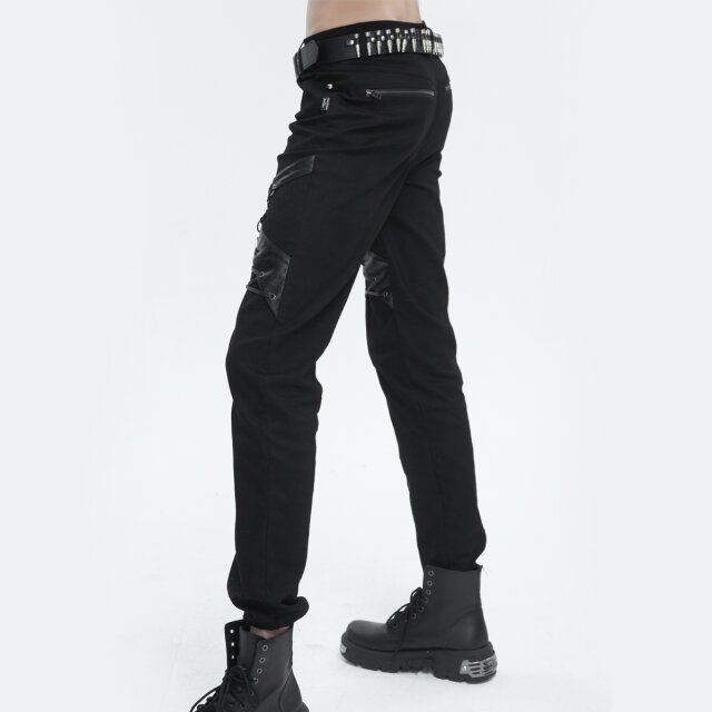 Devil Fashion Gothic Stretch Jeans Sacred Myth with Straps