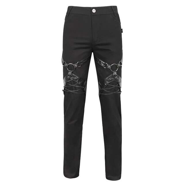 Devil Fashion Gothic Stretch Jeans Sacred Myth with Straps