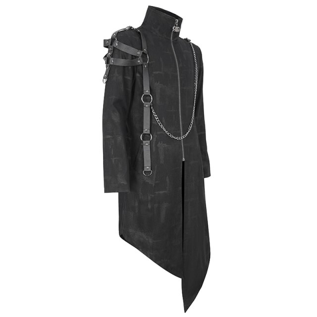 Devil Fashion Gothic Mantel Schattenfürst mit Riemen