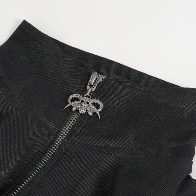 Devil Fashion Gothic Mantel Schattenfürst mit Riemen