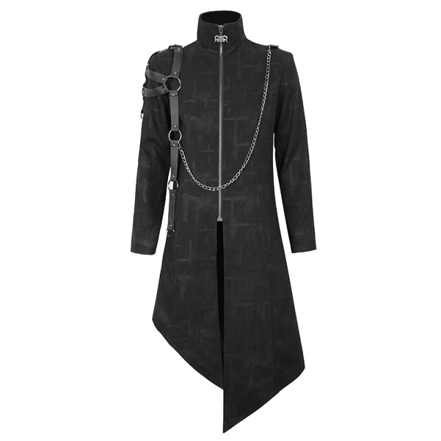 Devil Fashion Gothic Coat Schattenfürst with Straps