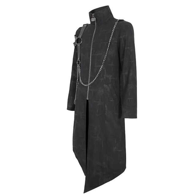Devil Fashion Gothic Coat Schattenfürst with Straps