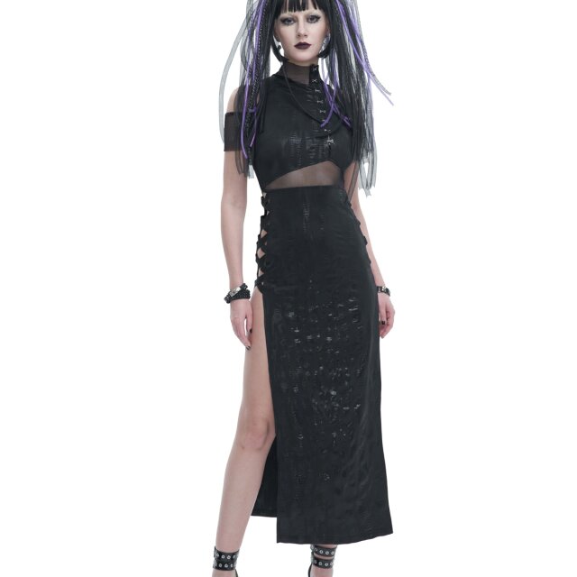 Langes sündiges Gothic- Endzeit-Kleid Sinister Soul