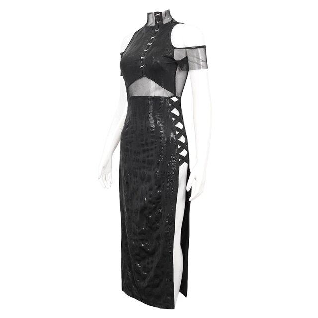 Langes sündiges Gothic- Endzeit-Kleid Sinister Soul