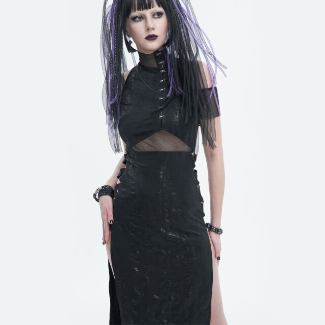 Langes sündiges Gothic- Endzeit-Kleid Sinister Soul