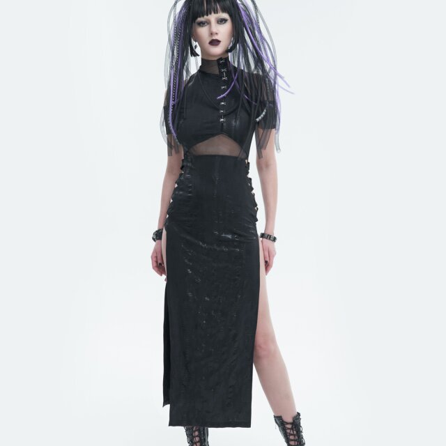 Langes sündiges Gothic- Endzeit-Kleid Sinister Soul