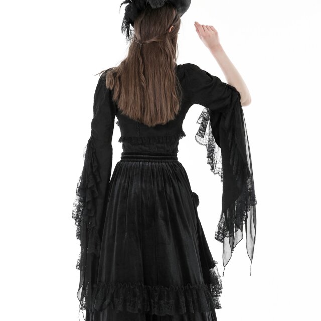 Gothic Bolero Impressive Drama mit weiten Trompetenärmeln
