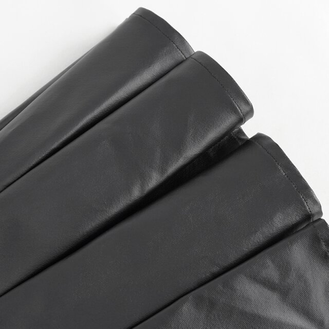 Gothic Leatherette Pleated Mini Shivers